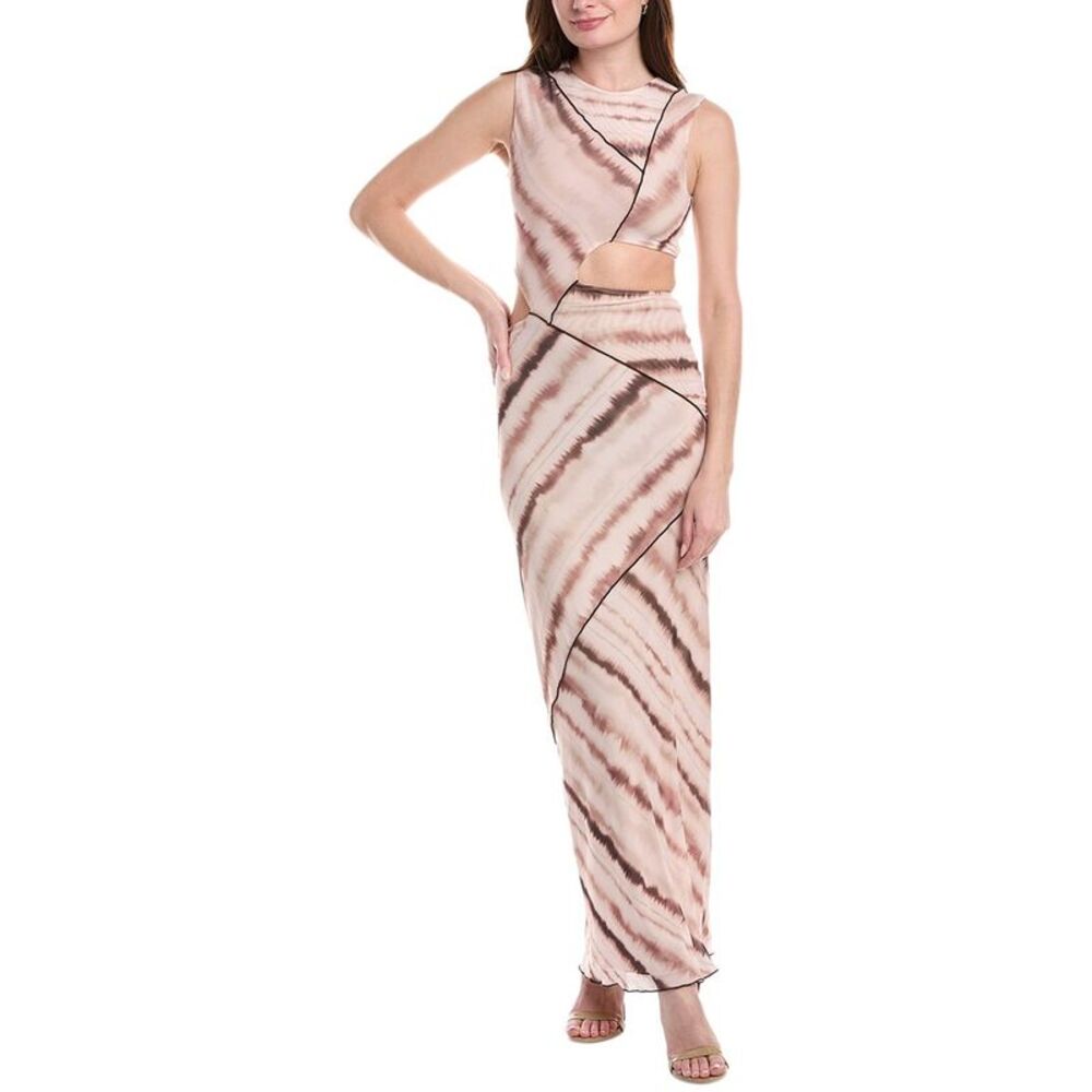 Misha Womens  Salli Mesh Gown, White